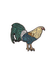 CrownMinded Rooster Cock Multi Color Cap Pin