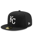 Kansas City Royals Black on White 59Fifty Fitted