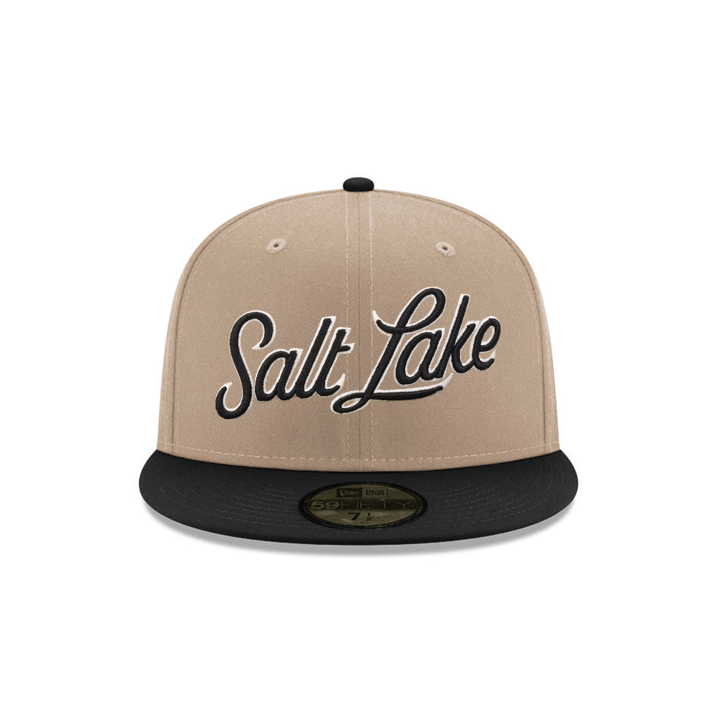 Salt Lake City Bees Camel Black 2 Tone Bee Hive SP MiLB 59Fifty Fitted