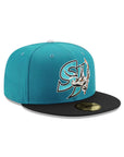 San Jose Barracudas Aqua Black 2 Tone 59Fifty Fitted