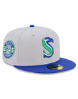 Seattle Seahawks Gray Blue 2 Tone 25th Anniversary SP 59Fifty Fitted