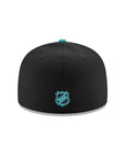 San Jose Sharks Wordmark 5th Anniversary SP NHL Black 59Fifty Fitted