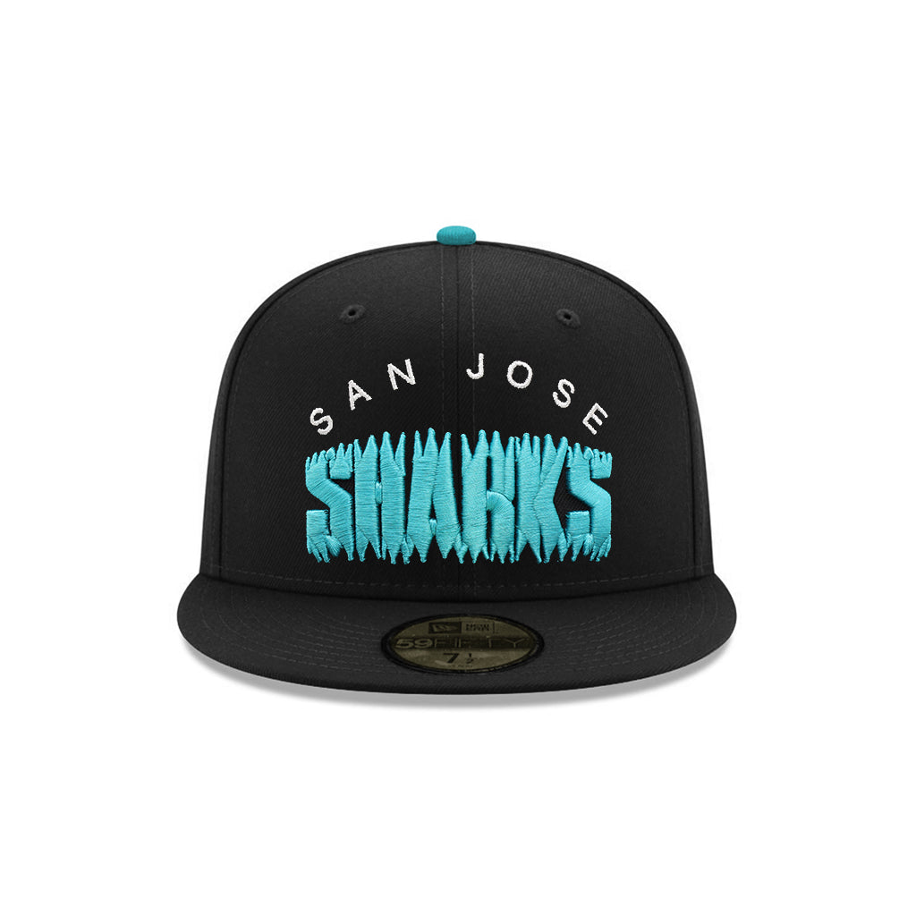 San Jose Sharks Wordmark 5th Anniversary SP NHL Black 59Fifty