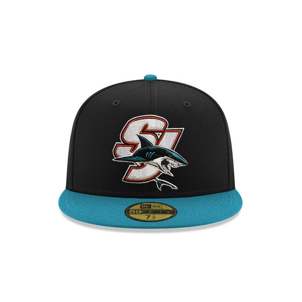 San Jose Sharks Black Aqua 2 Tone 30th Anniversary SP NHL 59Fifty