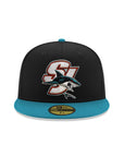 San Jose Sharks Black Aqua 2 Tone 30th Anniversary SP NHL 59Fifty Fitted