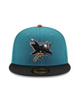 San Jose Sharks Aqua Black 2 Tone 5th Anniversary SP NHL 59Fifty Fitted