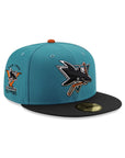 San Jose Sharks Aqua Black 2 Tone 5th Anniversary SP NHL 59Fifty Fitted