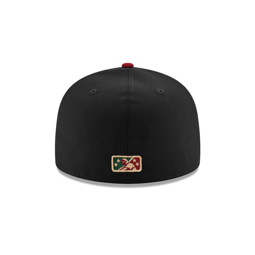 Tucson Sidewinders Black Green 2 Tone Pacific Coast League SP 59Fifty Fitted