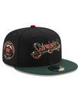 Tucson Sidewinders Black Green 2 Tone Pacific Coast League SP 59Fifty Fitted