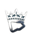 CrownMinded New Era Flag Outline Silver Crown Pin