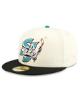 San Jose Barracudas Chrome Black 2 Tone 59Fifty Fitted