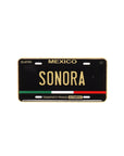 Sonora Mexico Black Gold Car Plate Cap Pin
