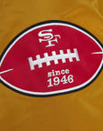 Mitchell & Ness San Francisco 49ers Gold Faithful To The Bay Heavyweight Satin Jacket