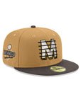 Diablos Rojos Del Mexico Club De Beisbol Bronze Gray 2 Tone Alternate Logo SP 59Fifty Fitted
