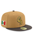 Guerreros De Oaxaca Club De Beisbol Bronze Gray 2 Tone Mexico Flag SP 59Fifty Fitted