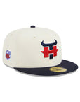 Houston Texans Chrome Navy 2 Tone NFL Logo SP 59Fifty Fitted