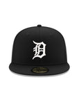 Detroit Tigers Black on White 59Fifty Fitted