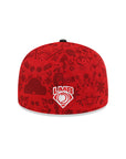 Toros De Tijuana Club De Beisbol Red Black 2 Tone Alternate 59Fifty Fitted