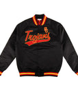 Mitchell & Ness University Of Southern California USC Trojans Lightweight Black Satin Jacket