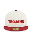 University Of Southern California USC Trojans Chrome Red 2 Tone Trojan Head SP 59Fifty Fitted