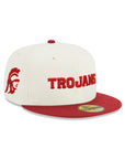 University Of Southern California USC Trojans Chrome Red 2 Tone Trojan Head SP 59Fifty Fitted