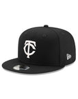 Minnesota Twins Black on White 9Fifty Snapback