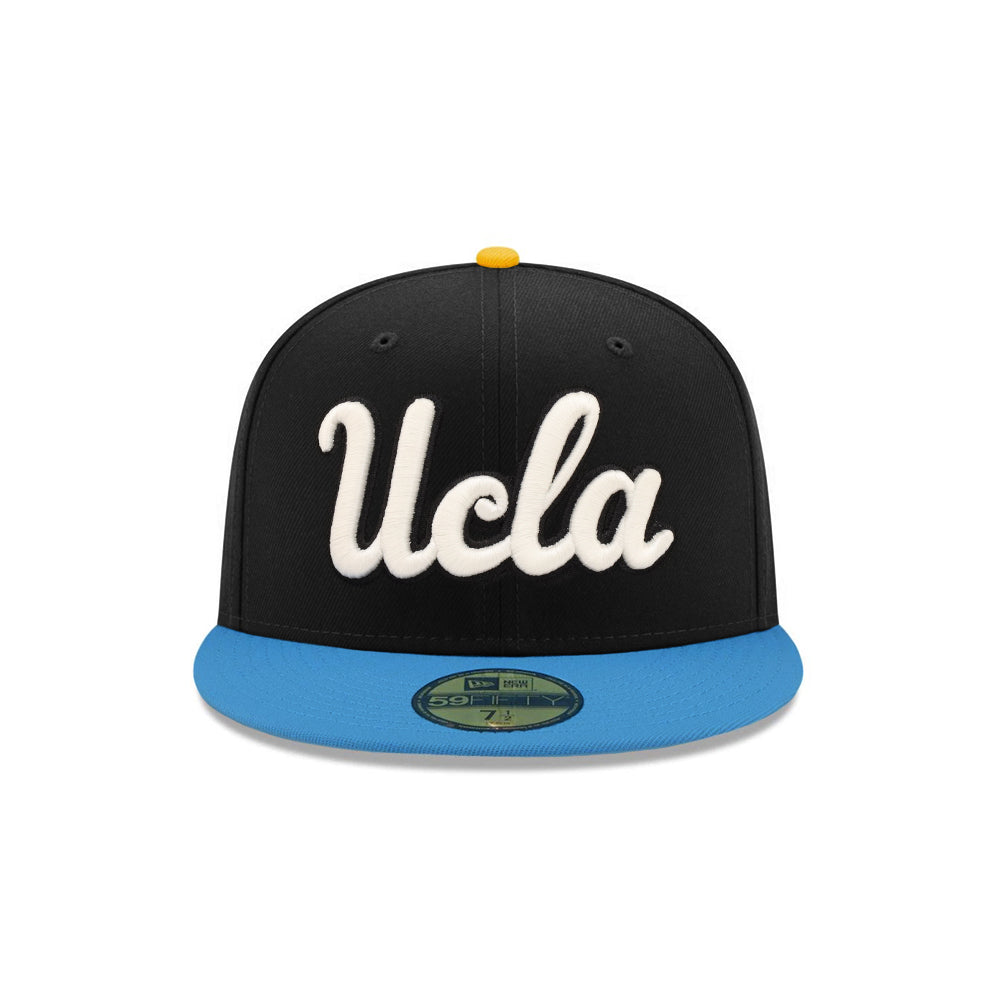 University of California Los Angeles UCLA Bruins Black Blue 2 Tone Mascot SP NCAA 59Fifty Fitted