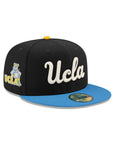 University of California Los Angeles UCLA Bruins Black Blue 2 Tone Mascot SP NCAA 59Fifty Fitted