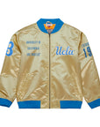 Mitchell & Ness University Of California Los Angeles UCLA Lightweight Gold Satin Jacket