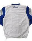 GIII Los Angeles Dodgers Pullover V-Neck White Royal Windbreaker
