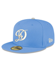 Los Angeles Dodgers City Connect 2025 World Series Champions Side Patch Sky Blue 59Fifty Fitted