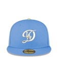Los Angeles Dodgers City Connect 2025 World Series Champions Side Patch Sky Blue 59Fifty Fitted
