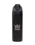CrownMinded 24oz Laser-Engraved Stainless Steel Insulated Water Bottle – Black