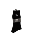 New Era Black White Crew Sock 2 Pair