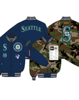 New Era X Alpha Industries Seattle Mariners Bomber Jacket