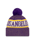 Los Angeles Lakers New Era Official Pom Sport Knit Beanie
