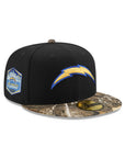Los Angeles Chargers Black Real Tree 2020 Inaugural Season SP 59Fifty Fitted