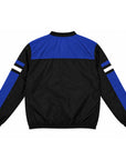 GIII Los Angeles Dodgers Block Logo Pullover V-Neck Black Royal Windbreaker