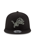 Detroit Lions NFL Black On White 9Fifty Snapback