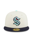 Seattle Kraken Chrome Navy 2 Tone Inaugural Season SP NHL 59Fifty Fitted