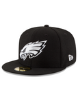 Philadelphia Eagles Black On White 59Fifty Fitted