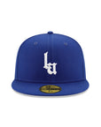 CrownMinded X Los Angeles The Standard LA Monogram Royal On White 59Fifty Fitted
