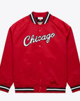 Mitchell & Ness Chicago Bulls Lightweight Red Satin Jacket