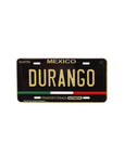 Durango Mexico Black Gold Car Plate Cap Pin