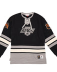 Mitchell & Ness Los Angeles Kings Heritage Lace Up Crew Vintage Logo NHL Jersey