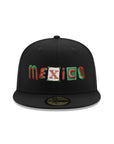 Mexico Ransom Note Black Mexico Flag SP 59Fifty Fitted