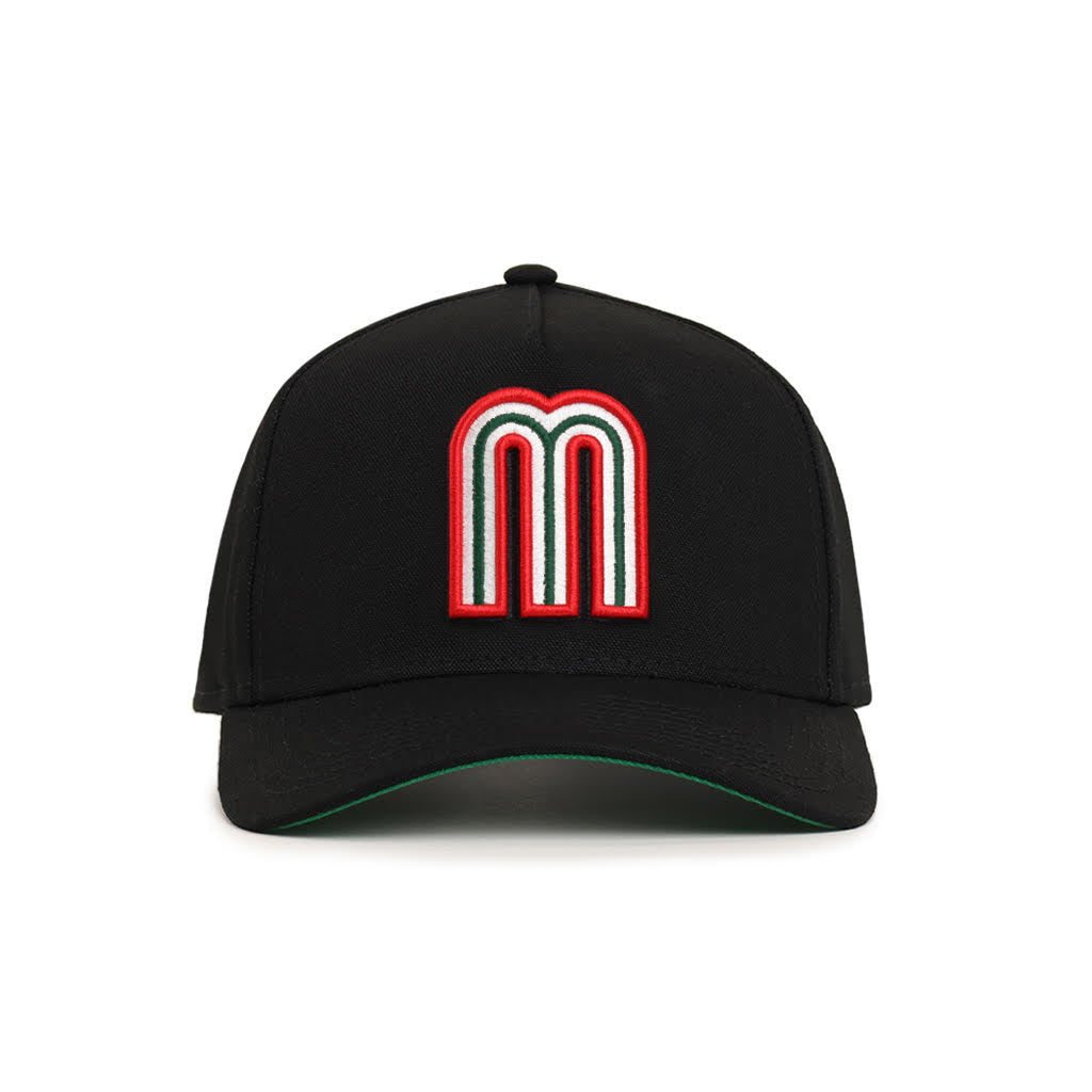 Mexico World Baseball Classic Black Mexico Flag SP 9Forty A-Frame Snapback