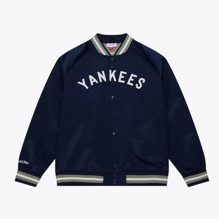 Mitchell Ness New York Yankees Lightweight Navy Satin Jacket
