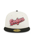 Los Angeles Dodgers Chrome Black 2 Tone 60th Anniversary SP 59Fifty Fitted
