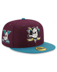 Anaheim Ducks Plum Teal 2 Tone 10th Anniversary SP NHL 59Fifty Fitted